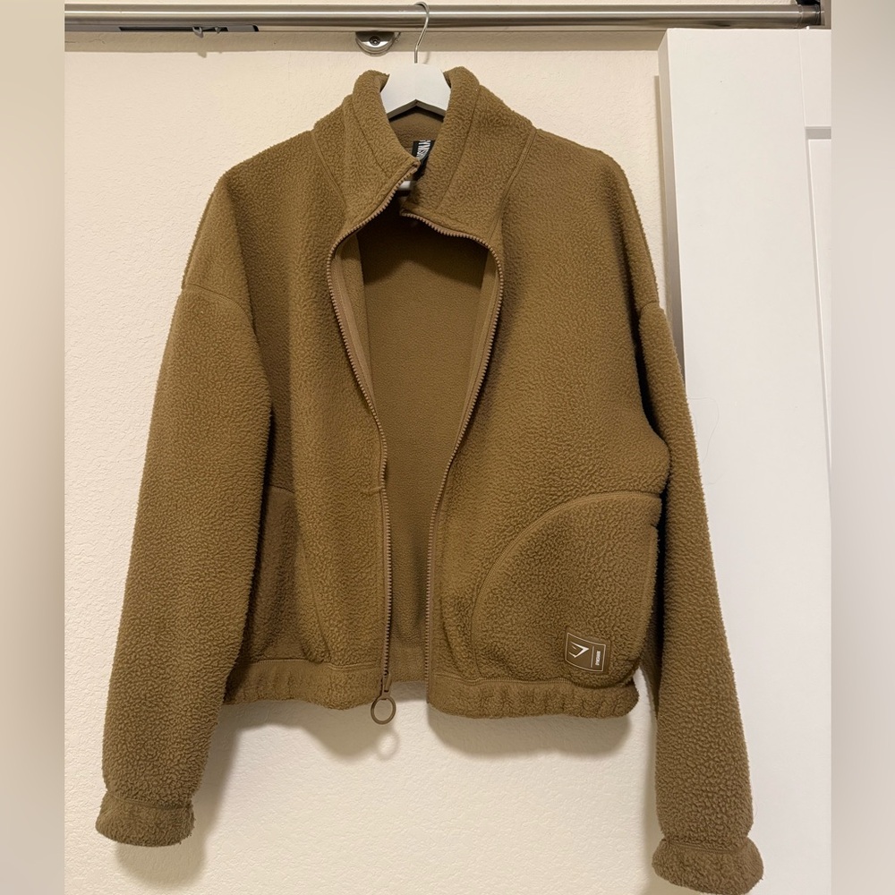 Gymshark Sherpa Zip-Up size M
